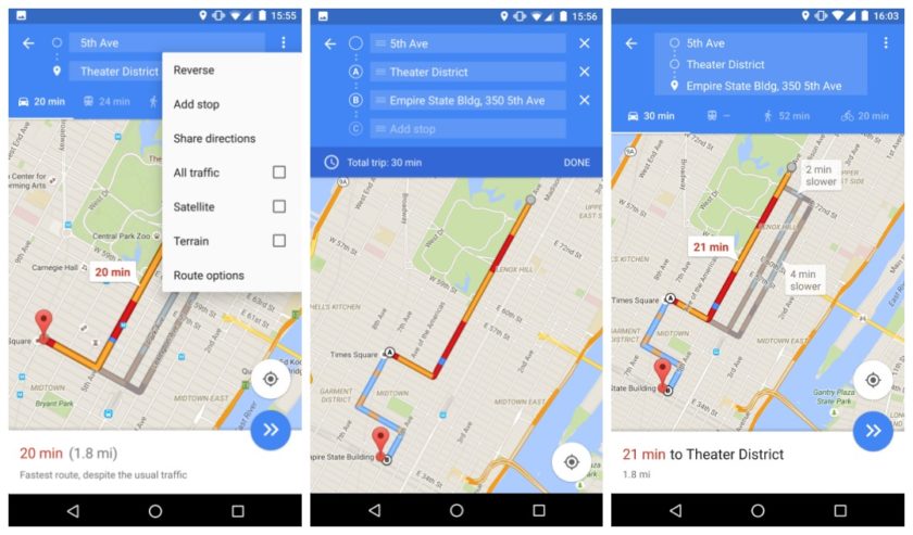 navigatie google maps met - gigitaal